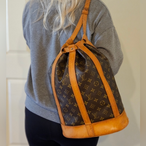 Louis Vuitton Randonnee GM Backpack Shoulder Bag *EUC* Hard to Find!! - Picture 16 of 16